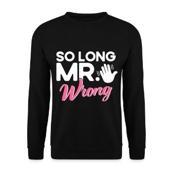 Ex Partner Scheidung Auflösung der Ehe Geschenk - Unisex Pullover - Schwarz - Vorne - Alina (178cm) & Michal (187cm)