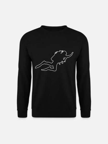Tauchen Taucher Damen Diver Free Dive Diving - Unisex Pullover - Schwarz
