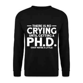 Es gibt kein Weinen Doktor Geschenk - Unisex Pullover - Schwarz - Vorne - Alina (178cm) & Michal (187cm)
