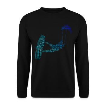 Kitesurf Kitesurf Femmes Kitesurf Hommes - Sweat-shirt Unisexe - noir - Devant - Alina (178cm) & Michal (187cm)
