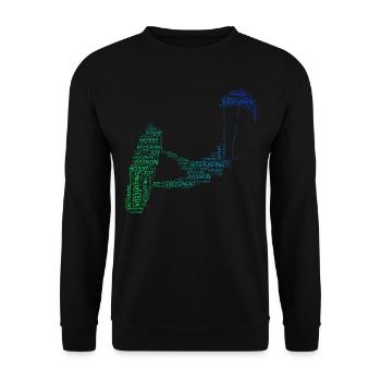 Kitesurf Kiten Kitesurf Hommes Kitesurfer - Sweat-shirt Unisexe - noir - Devant - Alina (178cm) & Michal (187cm)