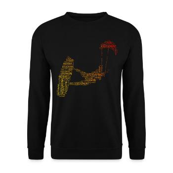 Kitesurf Femme Kitesurf Hommes Kitesurfer - Sweat-shirt Unisexe - noir - Devant - Alina (178cm) & Michal (187cm)