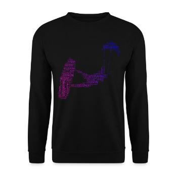 Kitesurfer Kitesurfing Kite Kitesurf Kitesurfen - Unisex Sweatshirt - black - Front - Alina (178cm) & Michal (187cm)