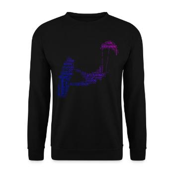Kitesurfing Kitesurf Women Kite Kite Kiting Kitesurfing - Unisex Sweatshirt - black - Front - Alina (178cm) & Michal (187cm)