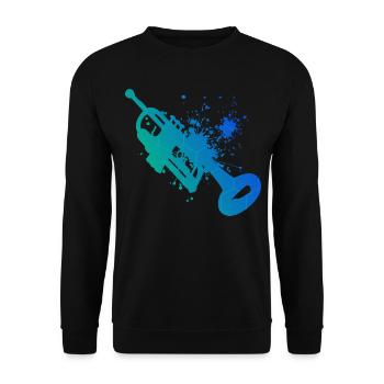 Trumpeter Women Men Trumpet Players Trumpets - Unisex Sweatshirt - black - Front - Alina (178cm) & Michal (187cm)
