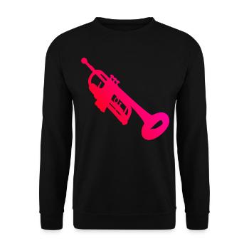 Trumpet Ladies Trumpet Players Trumpet Players Players - Unisex Sweatshirt - black - Front - Alina (178cm) & Michal (187cm)