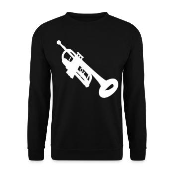 Trumpet Players Trumpet Player Men's Trumpeter - Unisex Sweatshirt - black - Front - Alina (178cm) & Michal (187cm)