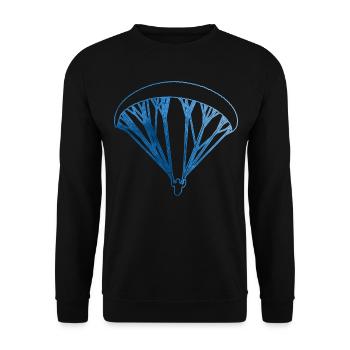 Paragliding Paraglider Men Paragliding - Unisex Sweatshirt - black - Front - Alina (178cm) & Michal (187cm)