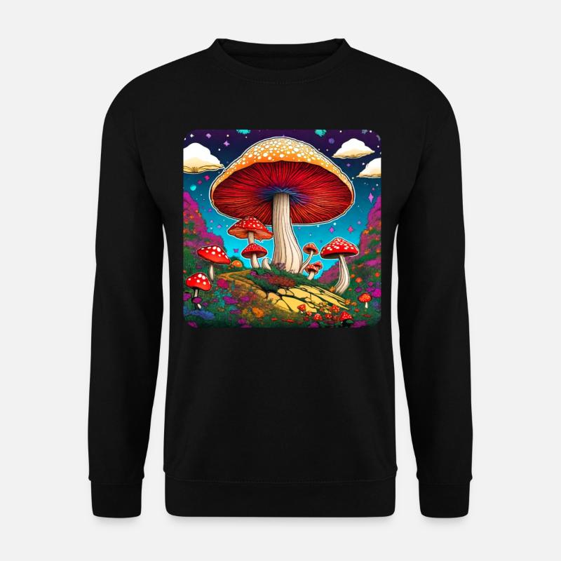 Cool toadstools - Unisex Sweatshirt - black