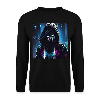 Fille Cyberpunk Cool - Sweat-shirt Unisexe - noir - Devant - Alina (178cm) & Michal (187cm)
