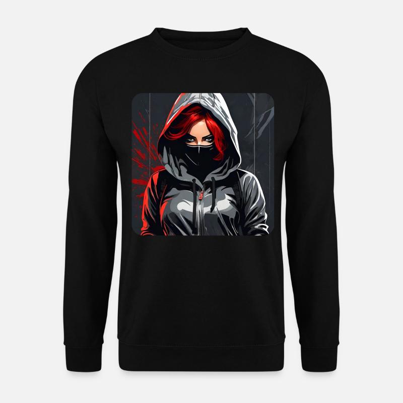 Cooles Gothik Girl - Unisex Pullover - Schwarz