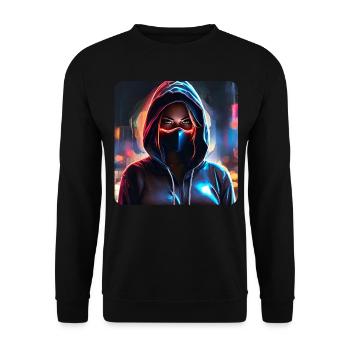 Fille Cyberpunk Cool - Sweat-shirt Unisexe - noir - Devant - Alina (178cm) & Michal (187cm)