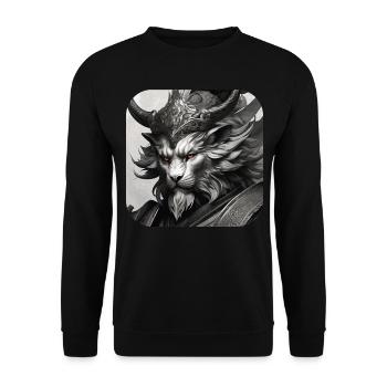 Démon Lion - Sweat-shirt Unisexe - noir - Devant - Alina (178cm) & Michal (187cm)