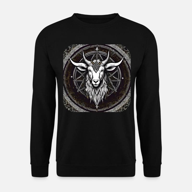 Gothik Ziege - Unisex Pullover - Schwarz