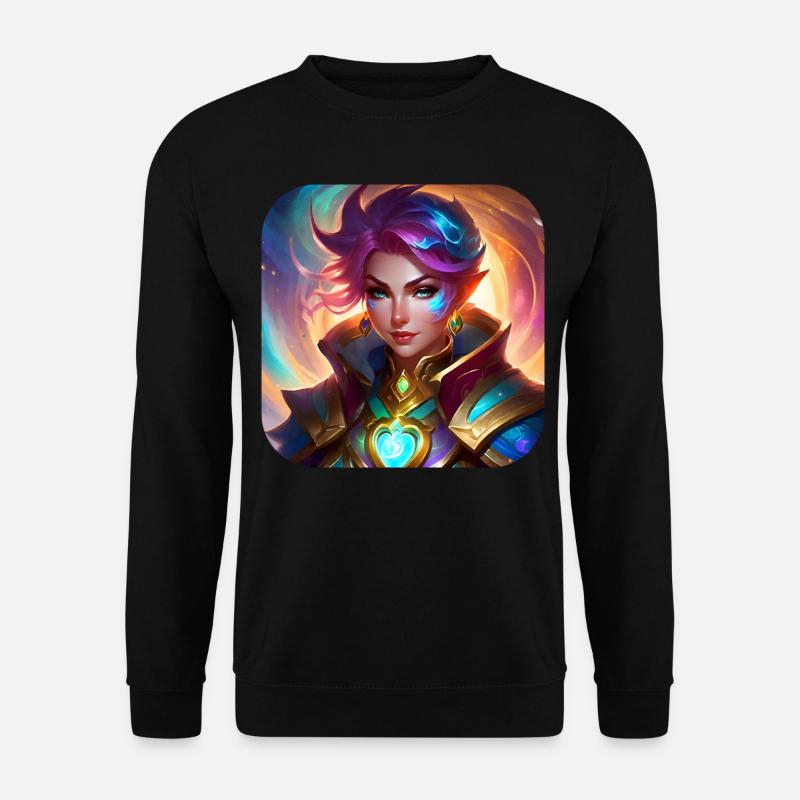Coole Fantasy Frau - Unisex Pullover - Schwarz