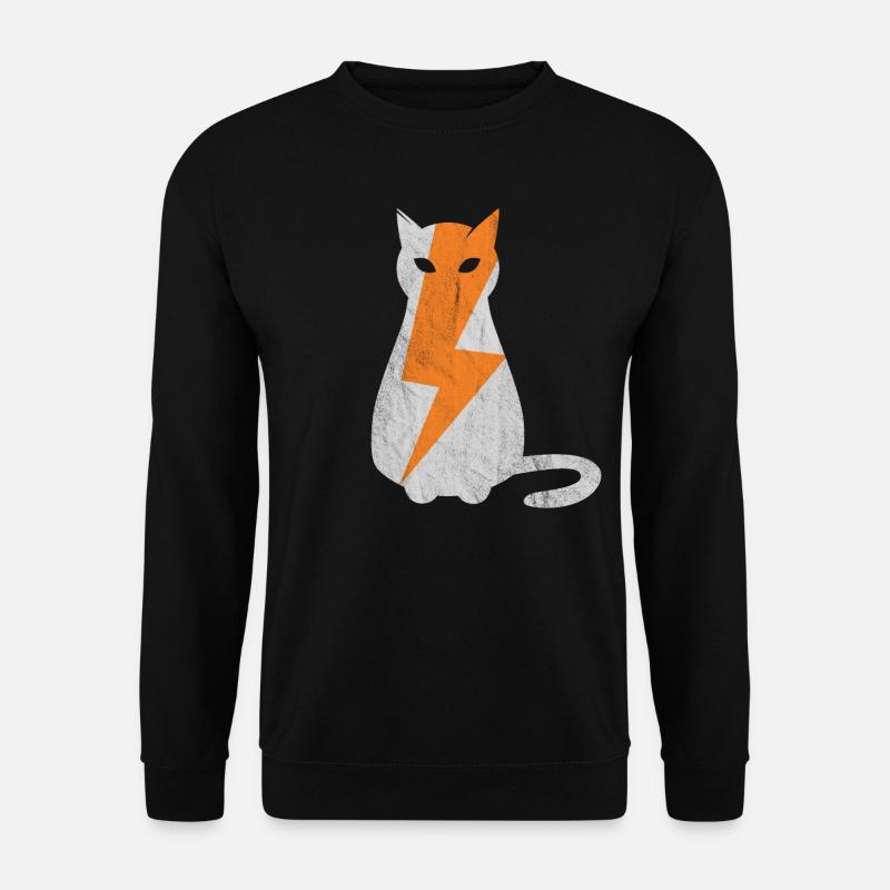 Cat lightning strike - Unisex Sweatshirt - black