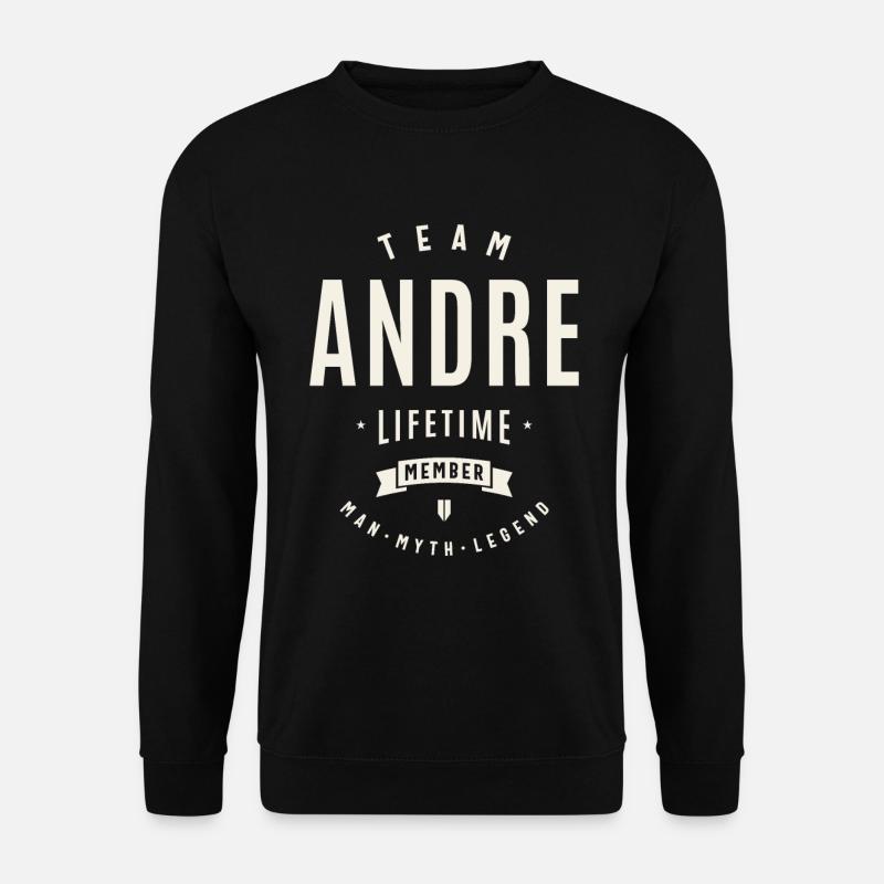 Team Andre Lebenslanges Mitglied Lustiger Name Andre - Unisex Pullover - Schwarz