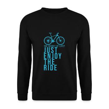 Fahrrad lustiger Spruch Rennrad Geschenk Radsport - Unisex Pullover - Schwarz - Vorne - Alina (178cm) & Michal (187cm)