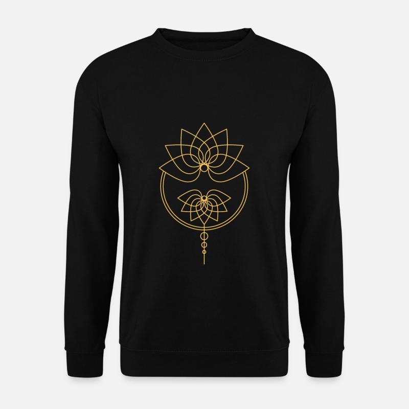 Mandala Lotus - Unisex Pullover - Schwarz