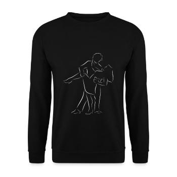 Tanzen Tänzer Tänzerin Geschenk Tanz Paar Sport - Unisex Pullover - Schwarz - Vorne - Alina (178cm) & Michal (187cm)
