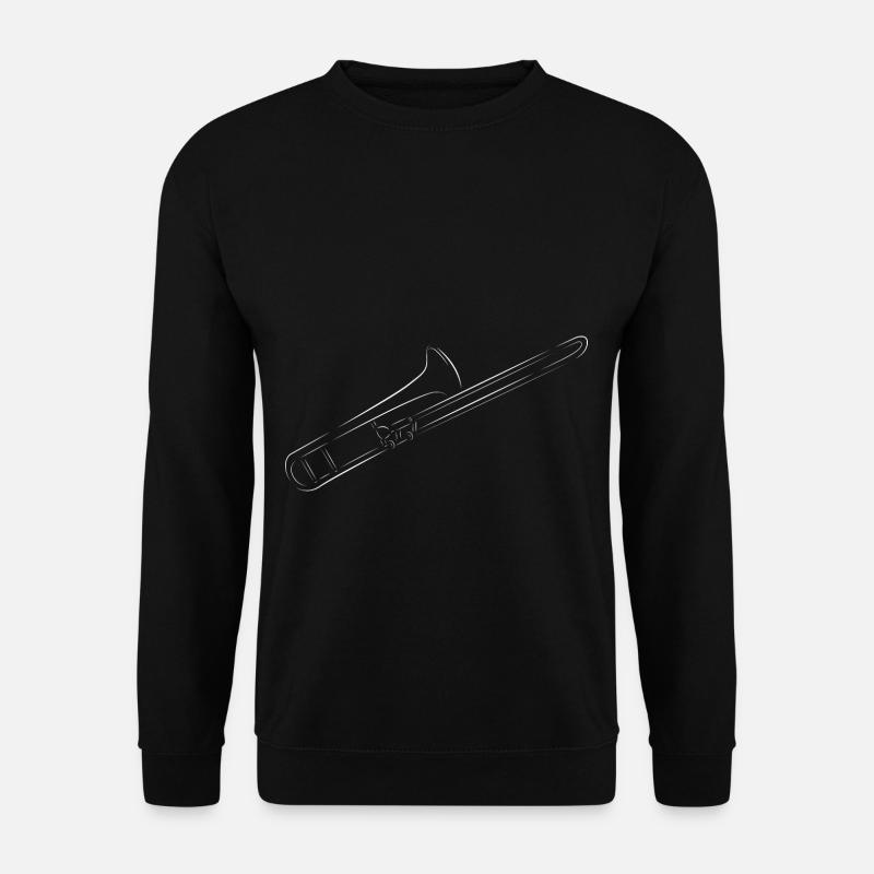 Posaune Trompete Instrument Geschenk Musiker Blech - Unisex Pullover - Schwarz