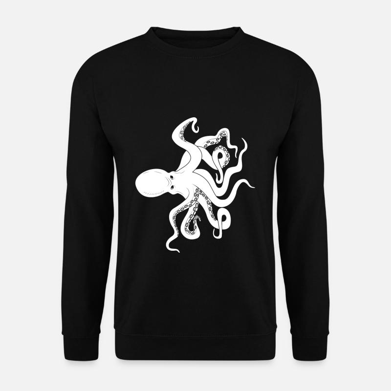 Blæksprutte blæksprutter - Unisex sweater - sort