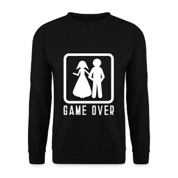 Cadeau de célibataire bachelorette couple de mariage - Sweat-shirt Unisexe - noir - Devant - Alina (178cm) & Michal (187cm)