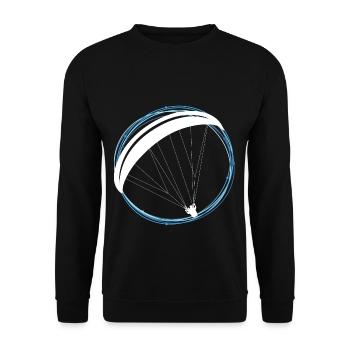 Parapente parapente pilote cadeau de parapente - Sweat-shirt Unisexe - noir - Devant - Alina (178cm) & Michal (187cm)