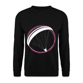 Paragliding Gleitschirm - Unisex Pullover - Schwarz - Vorne - Alina (178cm) & Michal (187cm)