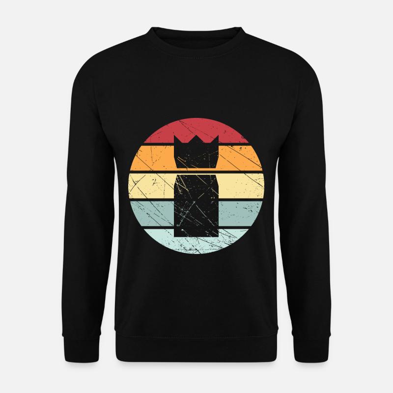 Kubb vintage retro Wikingerschach Geschenk Team - Unisex Pullover - Schwarz