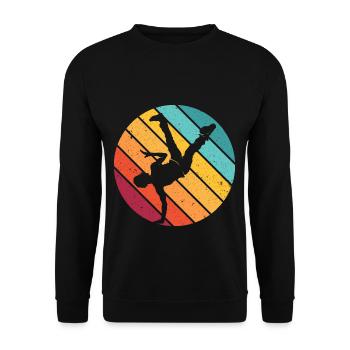 Breakdance Breakdancer musique hip hop cadeau danse - Sweat-shirt Unisexe - noir - Devant - Alina (178cm) & Michal (187cm)