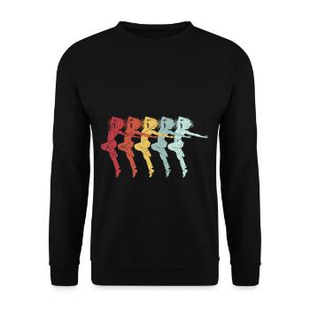 Breakdance Breakdancer musique hip hop cadeau danse - Sweat-shirt Unisexe - noir - Devant - Alina (178cm) & Michal (187cm)