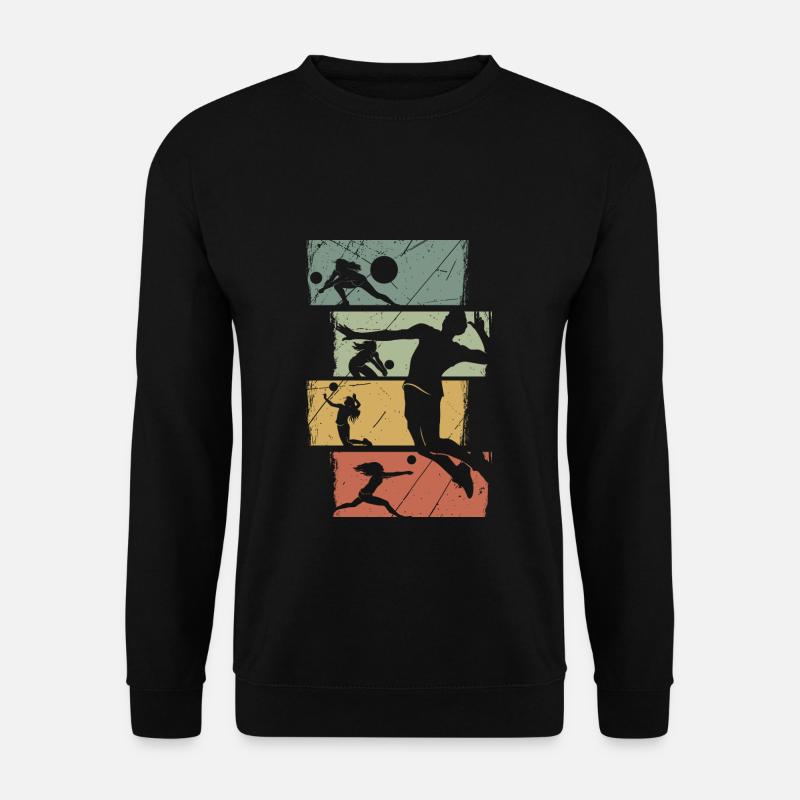Volleyball Volleyballer Beachvolleyball Geschenk - Unisex Pullover - Schwarz