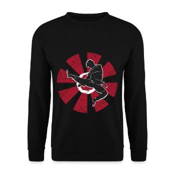 Arts martiaux Tae kwon do cadeau Taekwondo Sport - Sweat-shirt Unisexe - noir - Devant - Alina (178cm) & Michal (187cm)