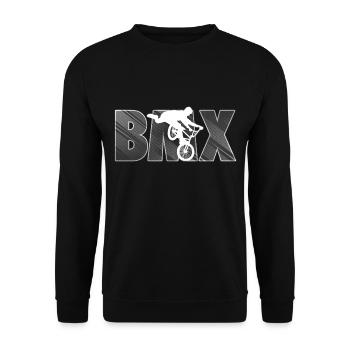 BMX Trick cycliste biker shirt - Sweat-shirt Unisexe - noir - Devant - Alina (178cm) & Michal (187cm)