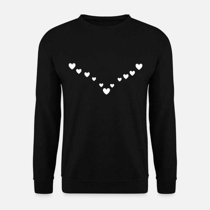 Heart Pattern - Unisex Sweatshirt - black