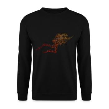 Plongée Plongée Plongée Plongeur Plongeur Plongeur - Sweat-shirt Unisexe - noir - Devant - Alina (178cm) & Michal (187cm)