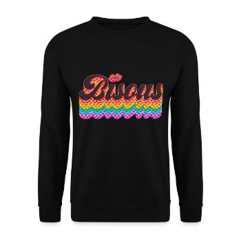 Bisou's Kiss Kiss Love Valentine's Day - Unisex Sweatshirt - black - Front - Alina (178cm) & Michal (187cm)
