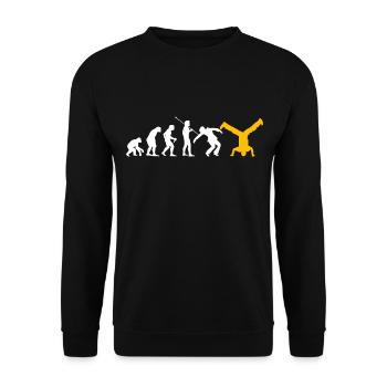 Breakdance - Unisex Pullover - Schwarz - Vorne - Alina (178cm) & Michal (187cm)