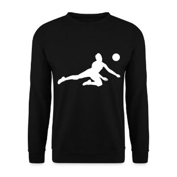 Volley Volleyball Men Men's Volleyball - Unisex Sweatshirt - black - Front - Alina (178cm) & Michal (187cm)