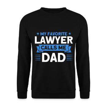 Avocat en droit Étudiant en droit Faculté de droit - Sweat-shirt Unisexe - noir - Devant - Alina (178cm) & Michal (187cm)
