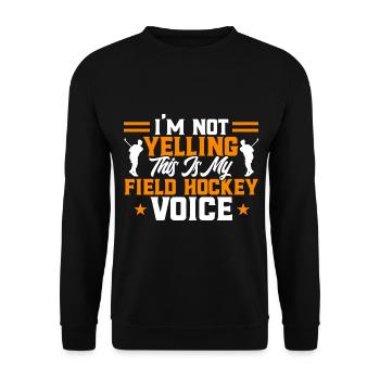 Field Hockey Game Indoor Field Hockey Team Sports - Unisex Sweatshirt - black - Front - Alina (178cm) & Michal (187cm)