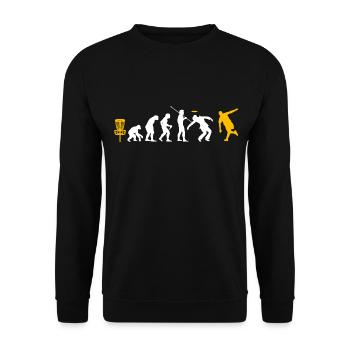 Disc golf - Unisex Sweatshirt - black - Front - Alina (178cm) & Michal (187cm)