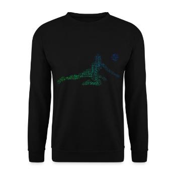 Volley-ball masculin Volley-ball volley-ball - Sweat-shirt Unisexe - noir - Devant - Alina (178cm) & Michal (187cm)