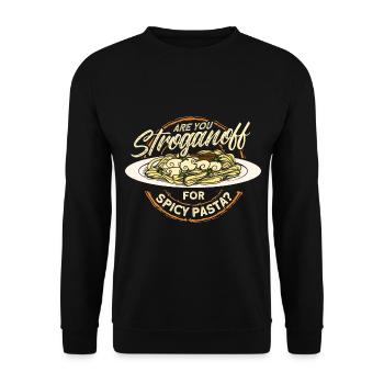 Noodles Noodle Lover Lasagne Spaghetti Cadeau - Sweat-shirt Unisexe - noir - Devant - Alina (178cm) & Michal (187cm)
