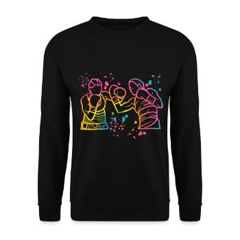 Boxing Fighter Enfants Boxer de match de boxe - Sweat-shirt Unisexe - noir - Devant - Alina (178cm) & Michal (187cm)