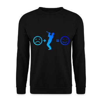 Trumpeter Jazz Trumpeter Men Women Trumpet - Unisex Sweatshirt - black - Front - Alina (178cm) & Michal (187cm)