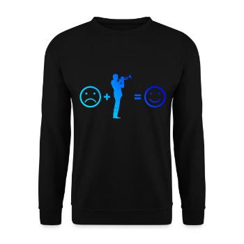 Trumpet Trumpet Trumpet Player Women Men - Unisex Sweatshirt - black - Front - Alina (178cm) & Michal (187cm)