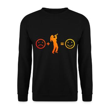 Women's Trumpet Player Trumpet Player Trumpet - Unisex Sweatshirt - black - Front - Alina (178cm) & Michal (187cm)