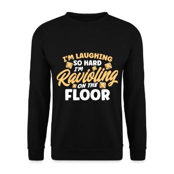 Noodles Noodle Lover Lasagne Spaghetti Cadeau - Sweat-shirt Unisexe - noir - Devant - Alina (178cm) & Michal (187cm)